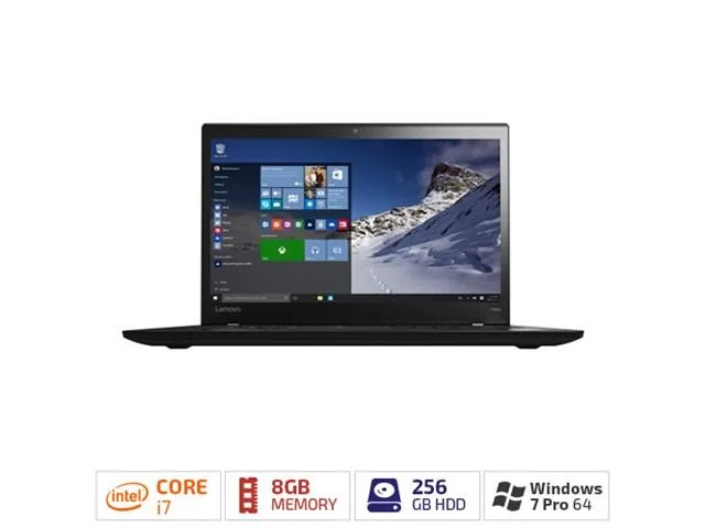 Lenovo Lenovo ThinkPad T460s 20F9003AUS 14 laptop i7-6600U 8GB 256GB WQHD — photo du produit