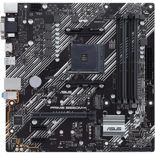 ASUS ASUS PRIME B550M-K AMD B550 DDR4 128GB Micro ATX motherboard — product photo