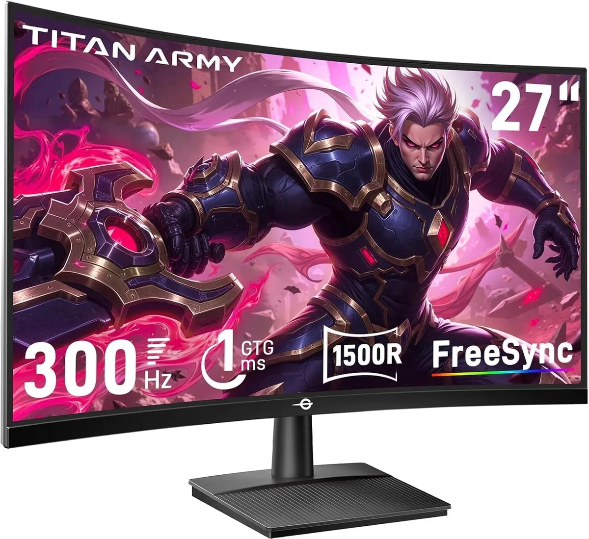 TITAN ARMY TITAN ARMY C27A1H 27 1500R 300Hz gaming monitor — Produktfoto