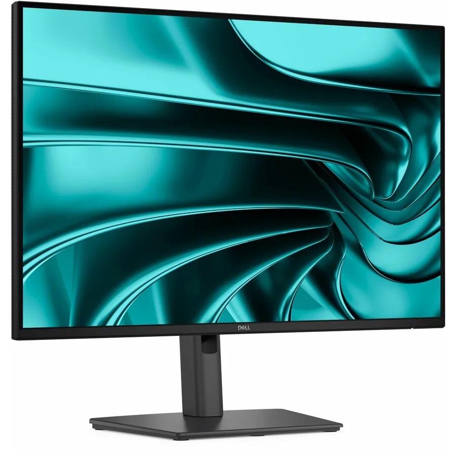 Black 24 inch Dell Pro P monitor on adjustable stand, anti-glare screen, thin bezels