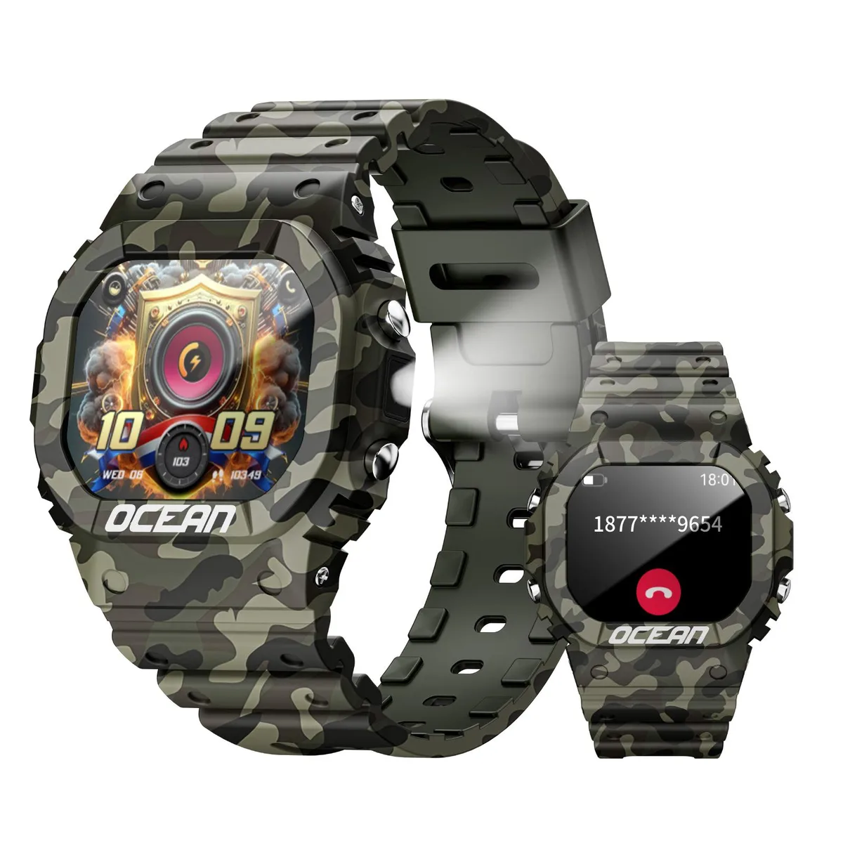 LOKMAT LOKMAT OCEAN GT Smart Watch 1.75" IP68 Bluetooth 5.2 Green — fotografija proizvoda