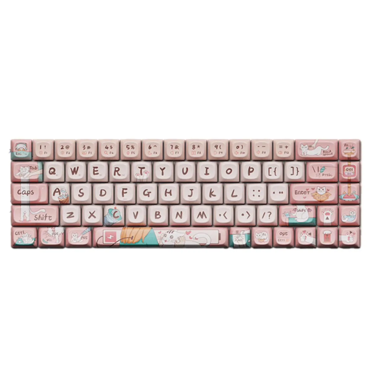 Lofree Lofree 043_ON105-COLORFUL 01 Keycap Set 68-Key PBT — fotografia produktu