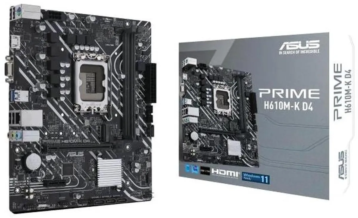 Green Micro-ATX motherboard with silver heatsink, black slots and rear I/O panel