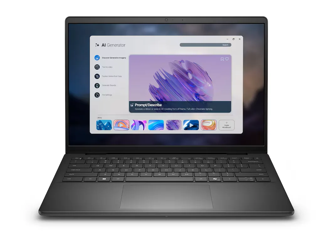 Carbon Black 14 inch laptop, matte non-touch FHD+ IPS screen, closed lid
