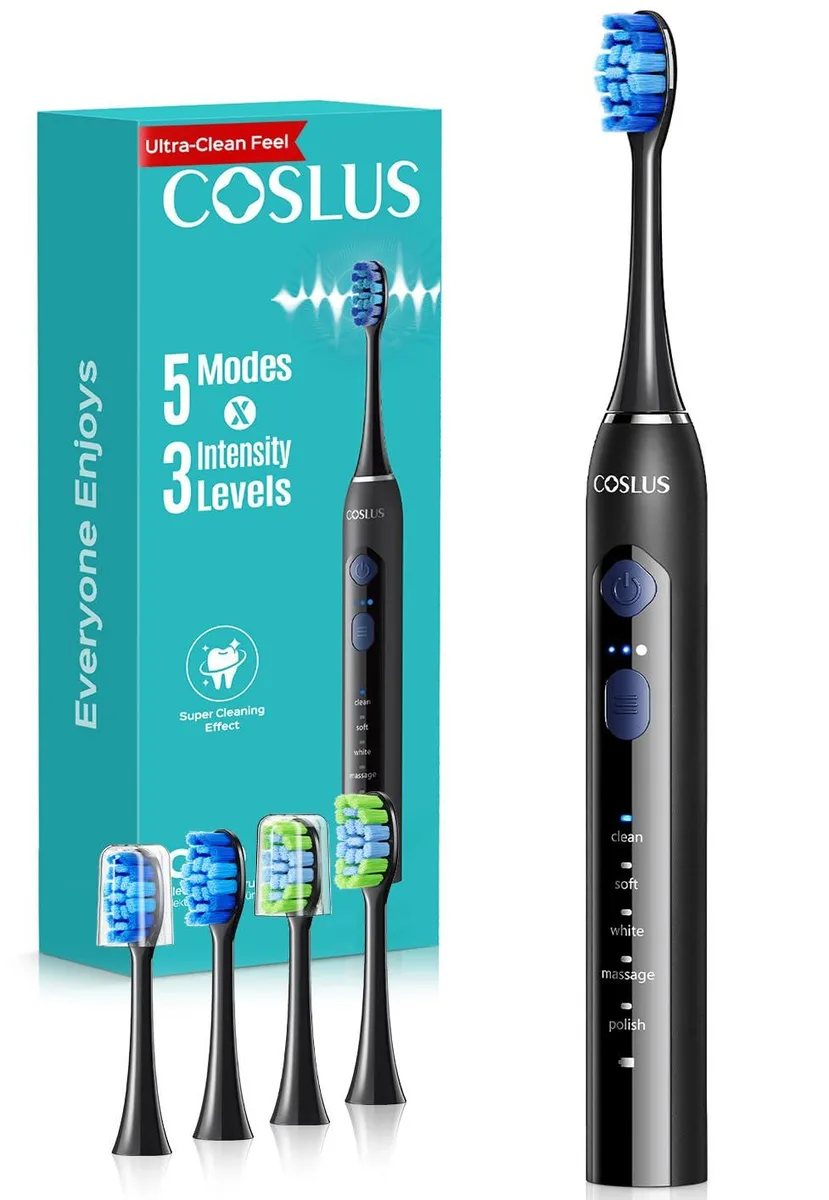  Waterpik C30 COSLUS Electric Toothbrush 5 Modes 3 Intensities White — foto produk
