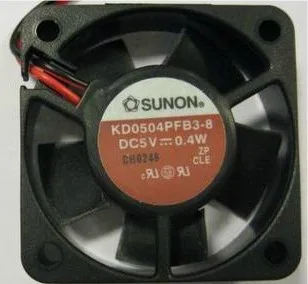 Black 40mm square cooling fan 4010 5V 0.4W two wires