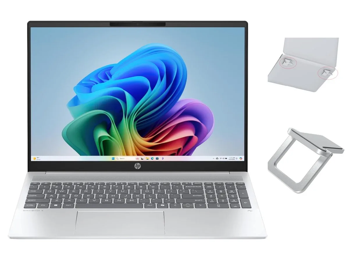 Silver 16-inch laptop with matte non-touch display and backlit keyboard