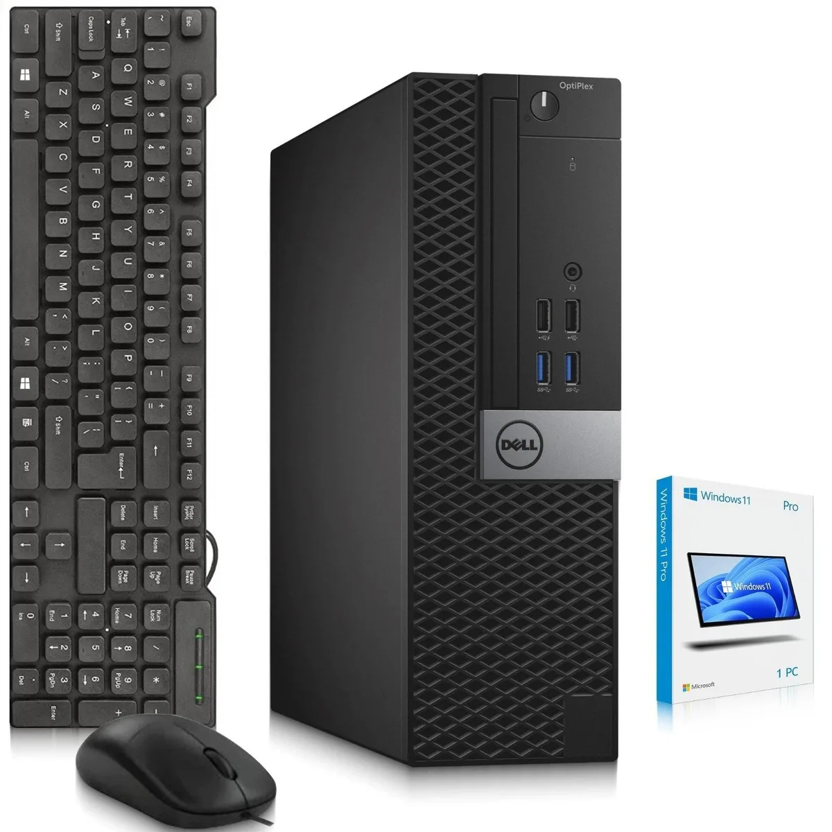 DELL DELL OptiPlex Desktop PC i7-7700 3.60GHz 8GB DDR4 256GB SSD 500GB HDD — photo du produit