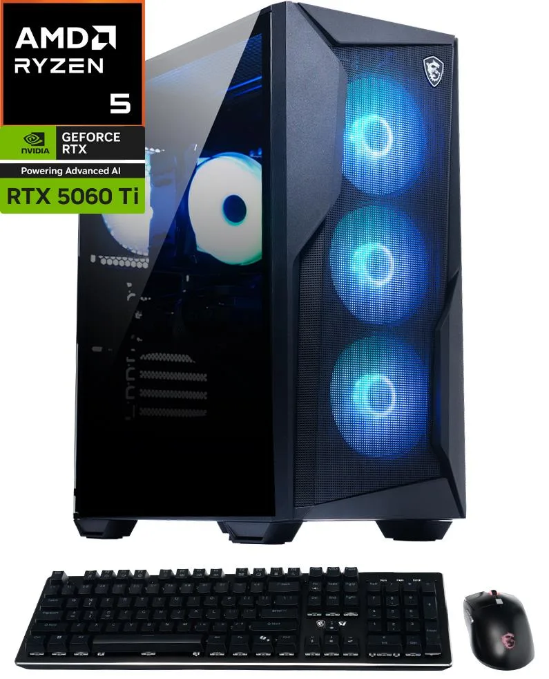MSI MSI Codex Z2 B8NVM-800US Gaming PC Ryzen 5 8400F RTX 5060 Ti 8GB 16GB DDR5 1TB NVMe — photo du produit