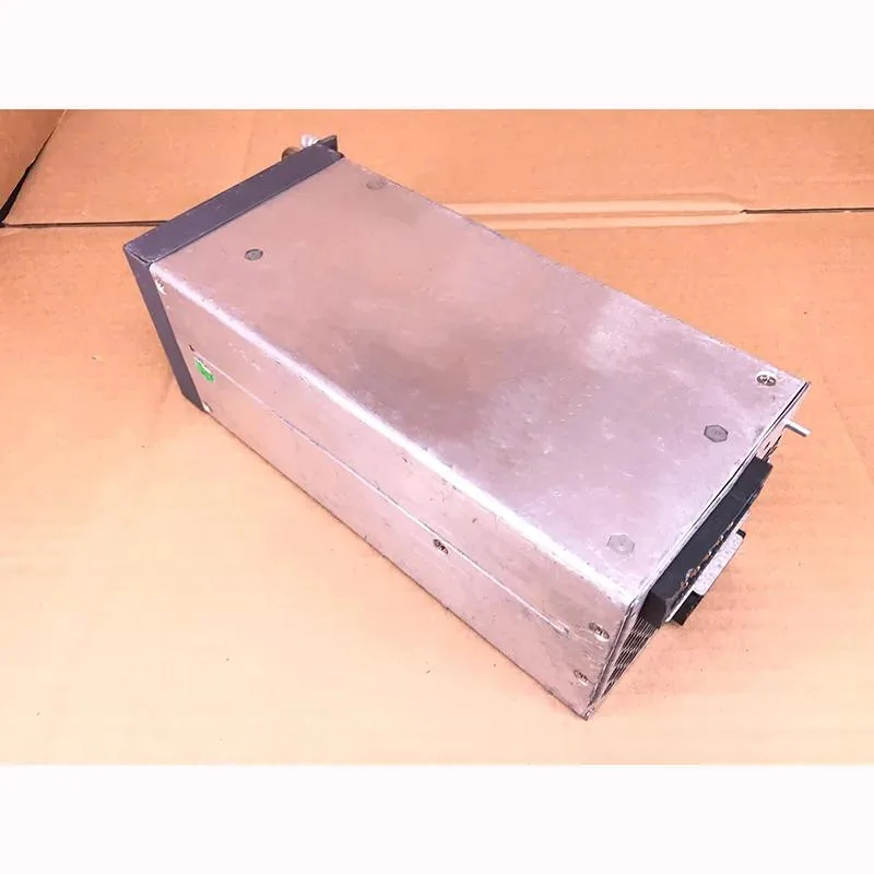 Rectangular silver power supply module with front connectors