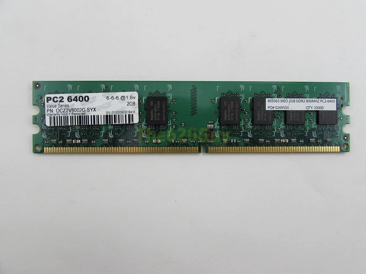 OCZ Storage Solutions OCZ Storage Solutions Value 2GB DDR2 800 desktop RAM — product photo