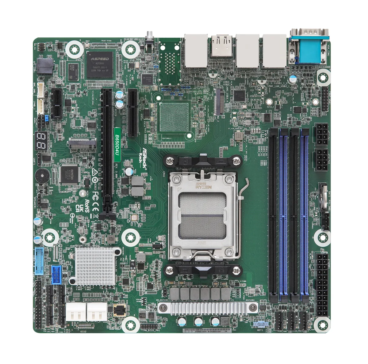 ASRock Rack ASRock Rack B650D4U server motherboard AM5 DDR5 — photo du produit