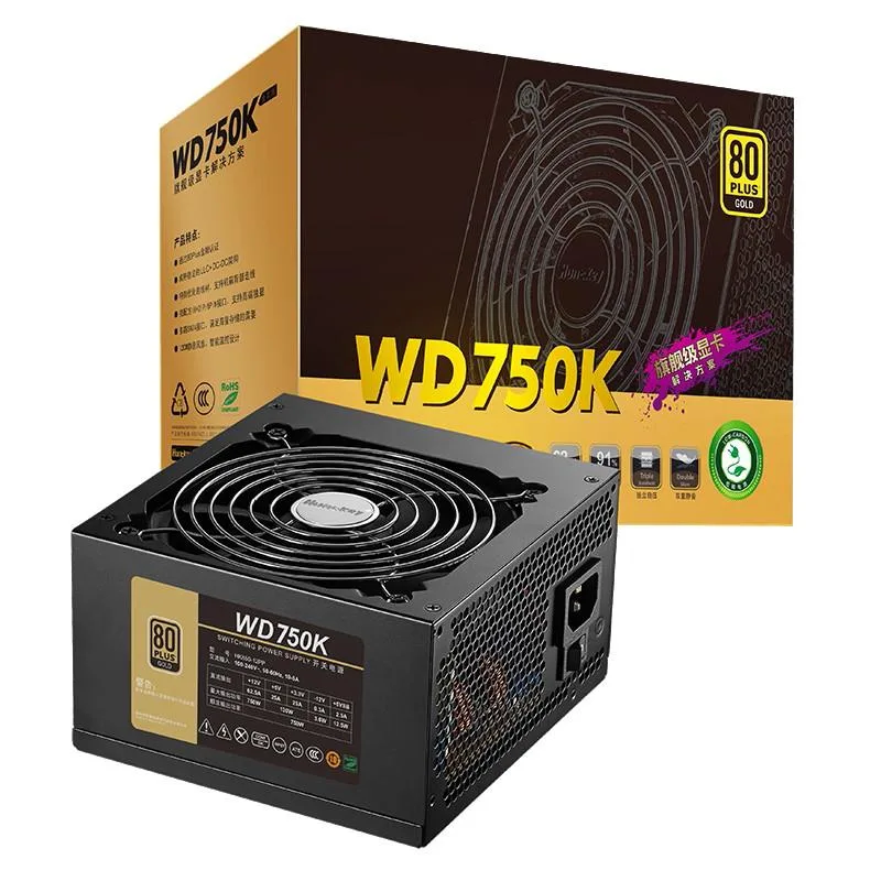 Corn Electronics Corn Electronics WD750K 750W ATX Power Supply 80 Plus Gold 120mm Fan Black — product photo