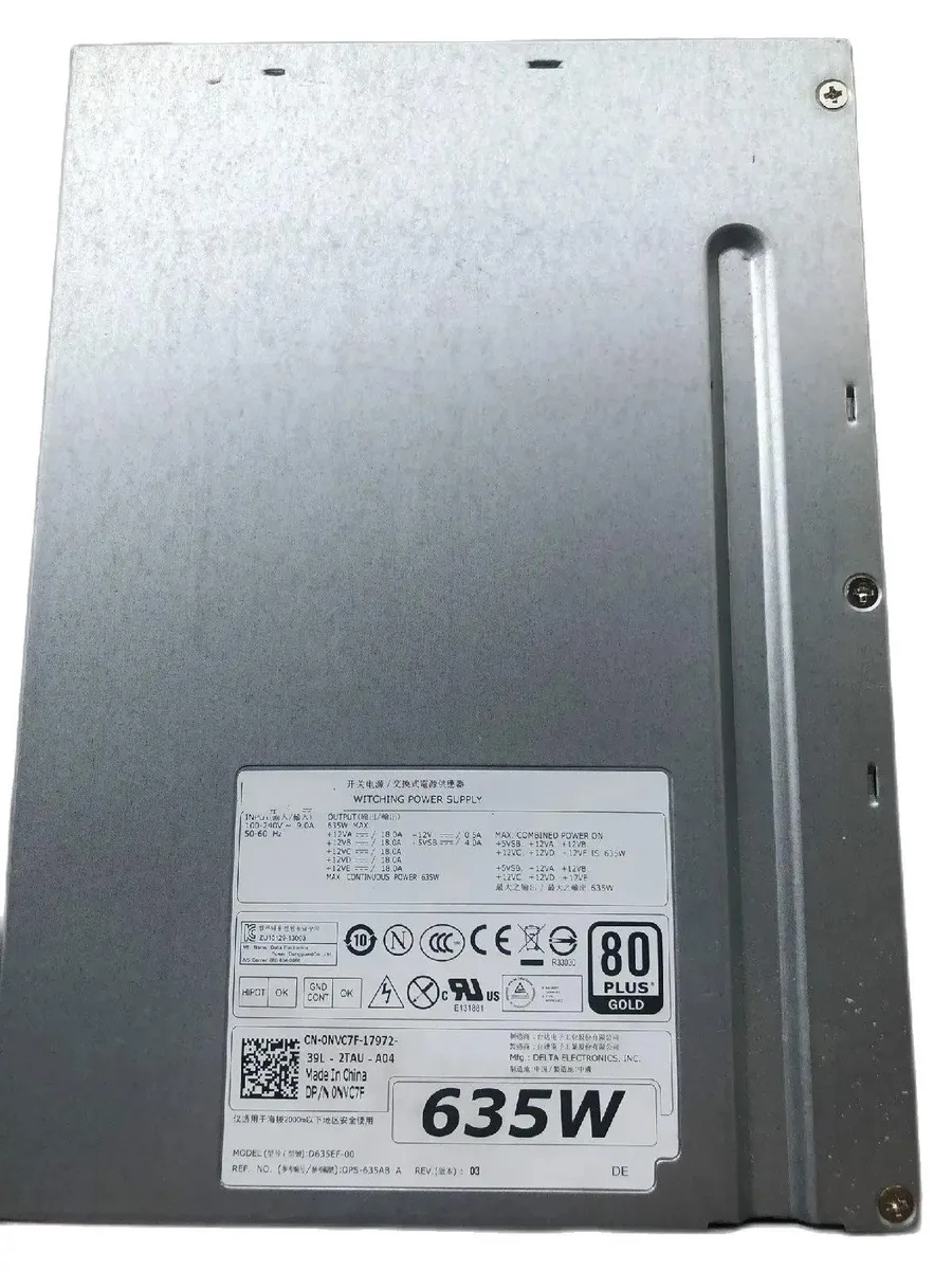 KHACHIMO KHACHIMO 635W Power Supply T5600 T3600 NVC7F D635EF-00 — product photo