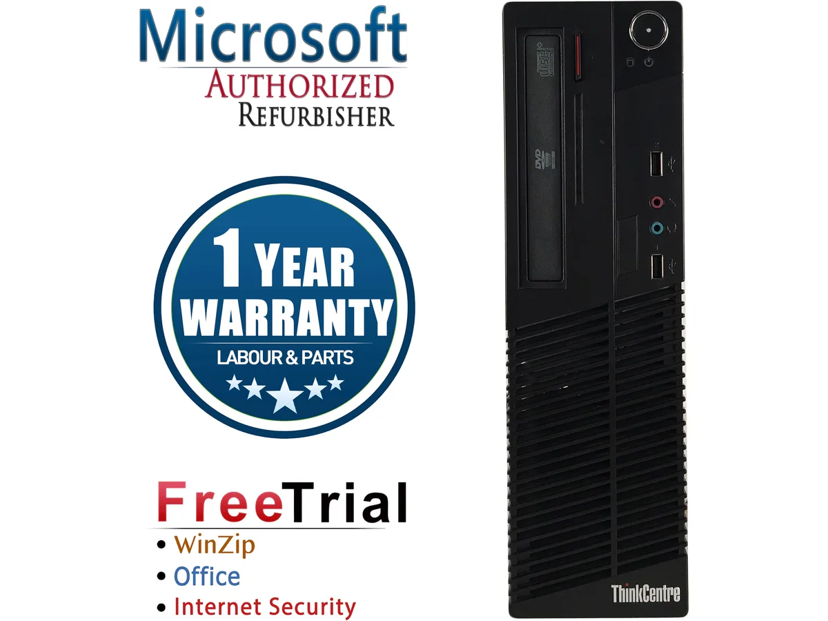 Lenovo Lenovo 16VFLEDT0121 ThinkCentre M73-SFF desktop PC i3-4130 8GB DDR3 1TB HDD Windows 10 Pro — product photo