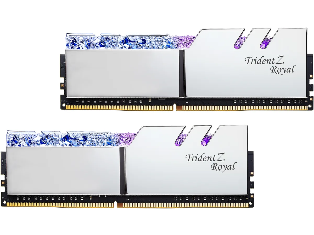 G.SKILL G.SKILL Trident Z Royal F4-4000C18D-32GTRS 32GB (2×16GB) DDR4-4000 CL18 desktop RAM — product photo