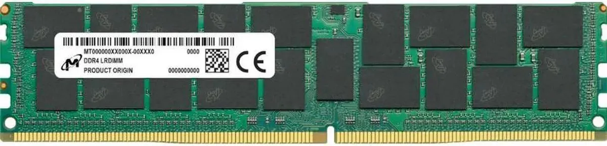 Micron Technology, Inc. Micron MTA72ASS16G72LZ-3G2F1R 128GB DDR4-3200 ECC LRDIMM server RAM — foto del prodotto