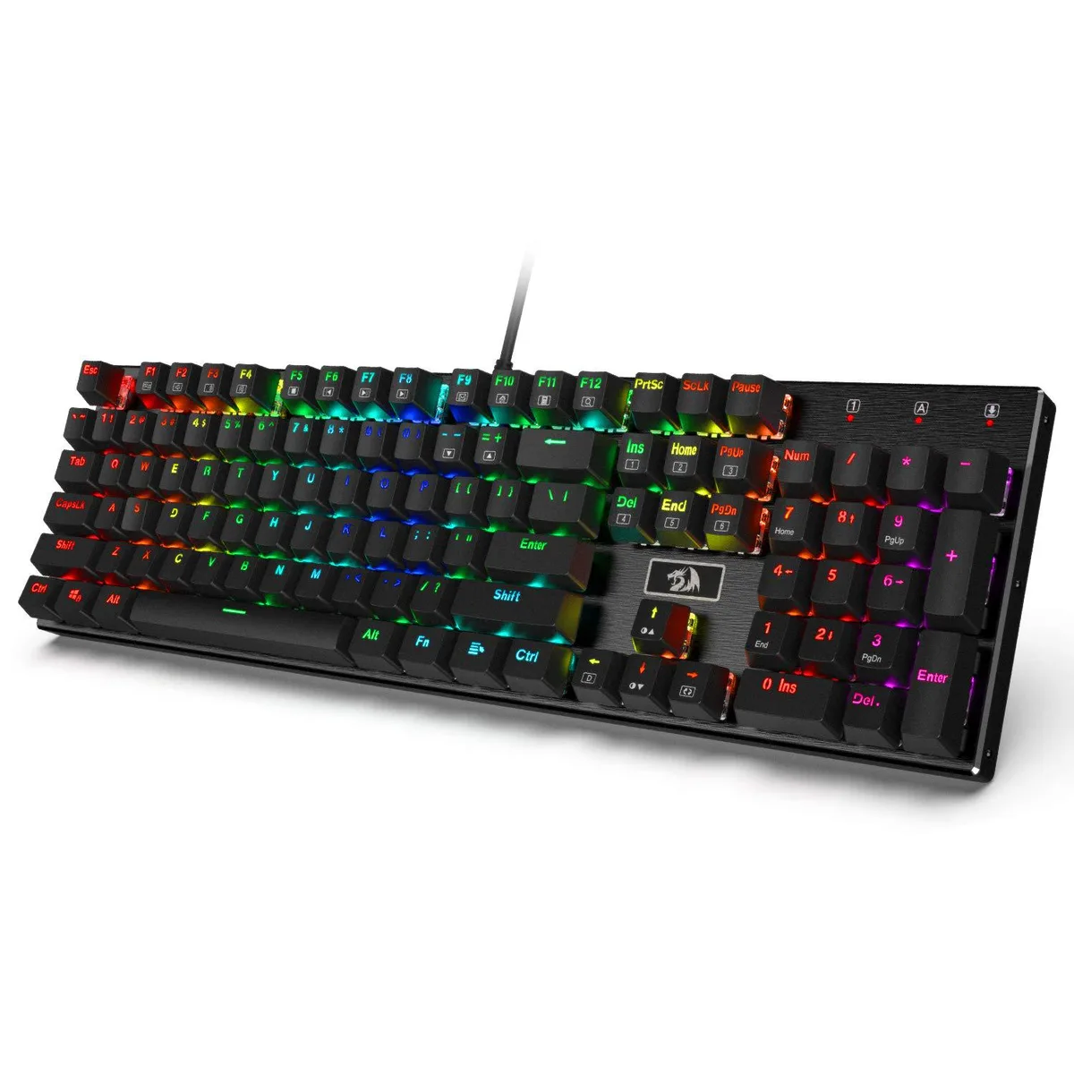 Redragon Redragon K556 RD gaming keyboard 104 keys Red Switch 18 backlit modes aluminium frame — product photo