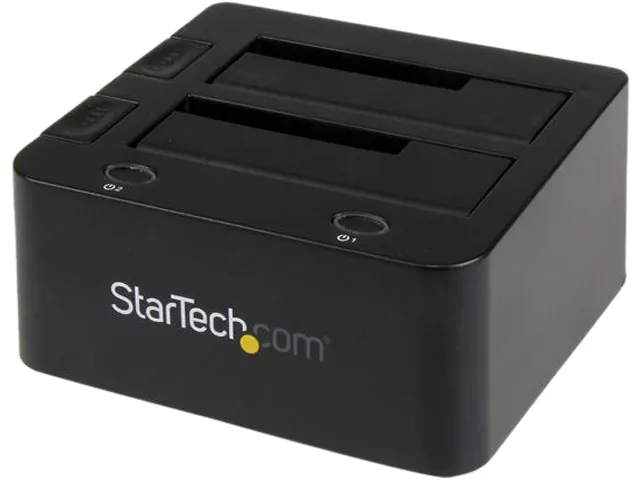 STARTECH STARTECH UNIDOCKU33 2-bay USB 3.0 SATA IDE drive dock 2.5in 3.5in UASP — תמונת המוצר