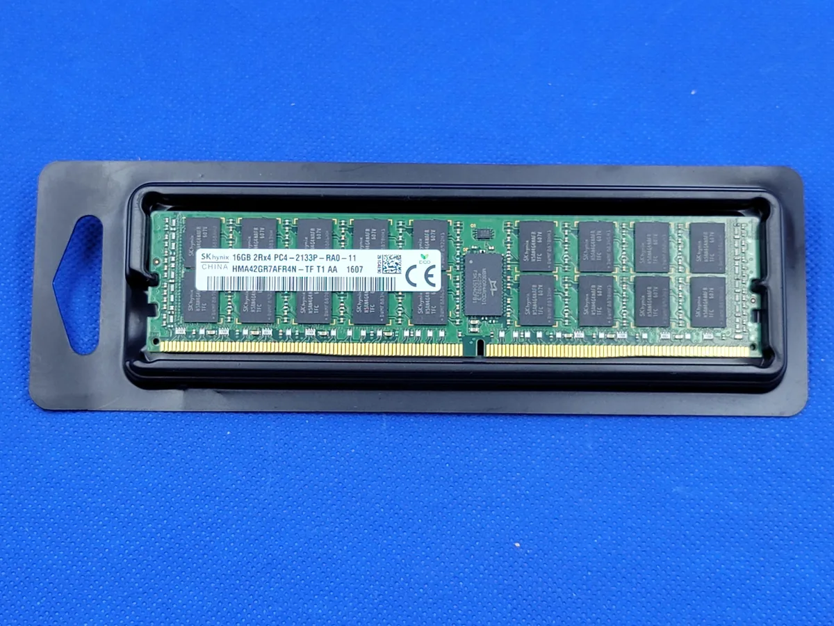 SK hynix SK hynix HMA42GR7AFR4N-TF 16GB DDR4 2133MHz CL15 ECC Registered Dual Rank 1.2V 288-Pin Server RAM — photo du produit