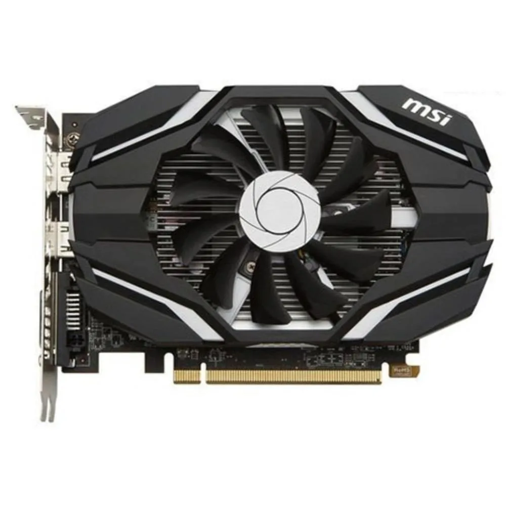MSI Radeon RX 460 graphics card dual-fan cooler black finish