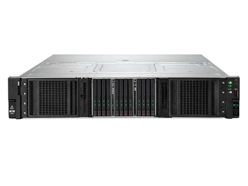 HPE HPE ProLiant DL340 Gen12 Xeon 6505P 12-Core 2.2 GHz 64GB DDR5 2x480GB SATA SSD 2x1000W Rack Server P87780-005 — photo du produit