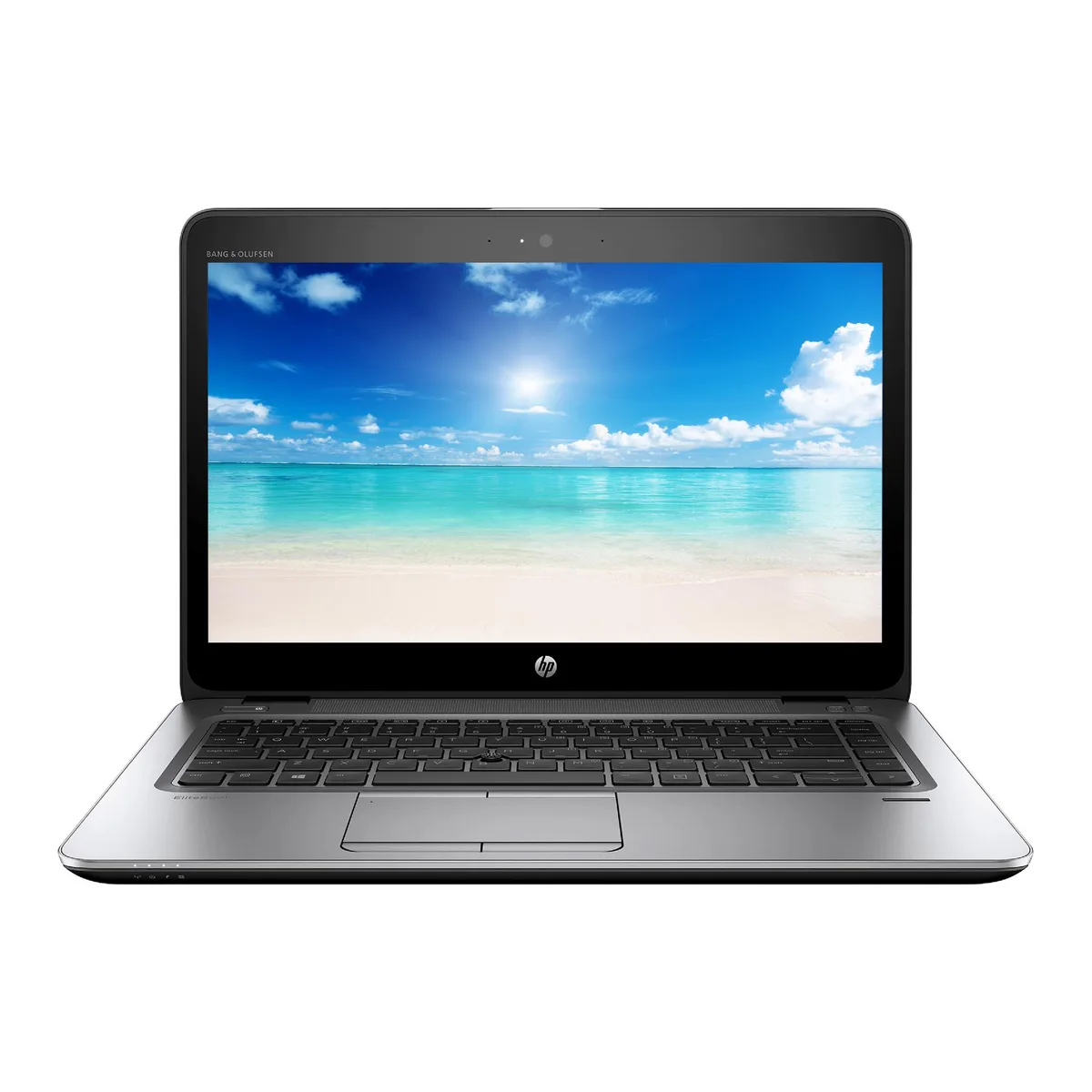 Silver 14 inch HP EliteBook 840 G3 laptop closed lid matte finish