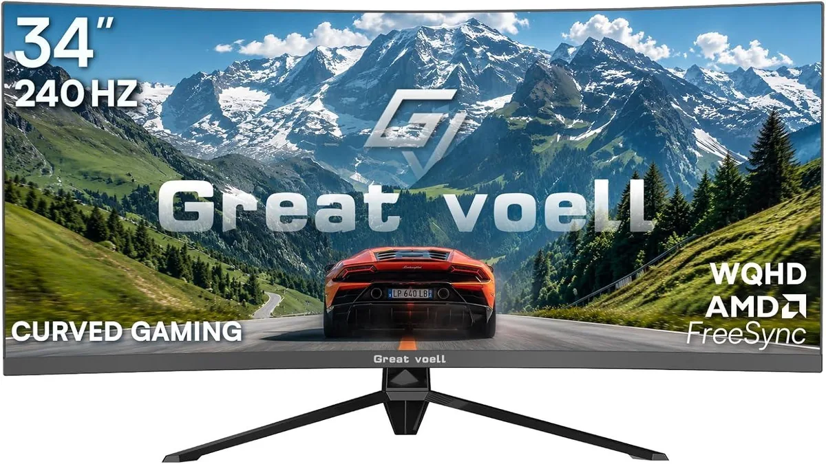 Great voell Great voell 34" 3440x1440 240Hz Gaming Monitor — product photo