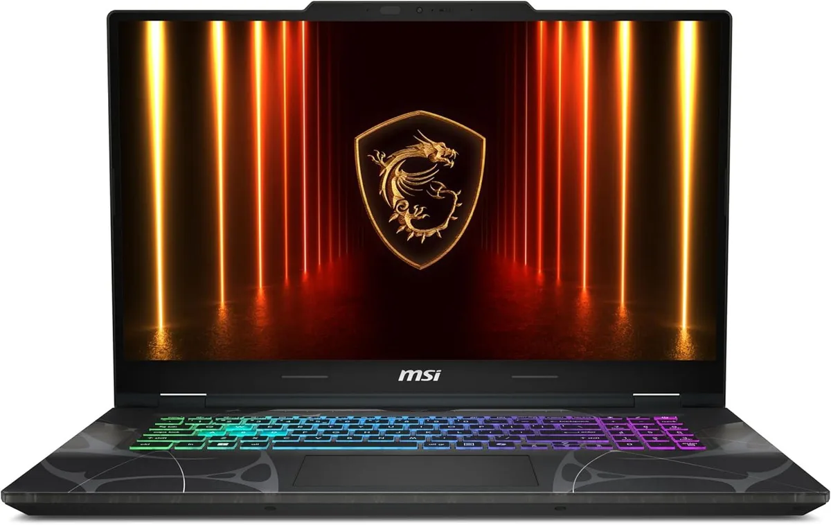 Translucent black 17.3 inch gaming laptop thin profile backlit keyboard