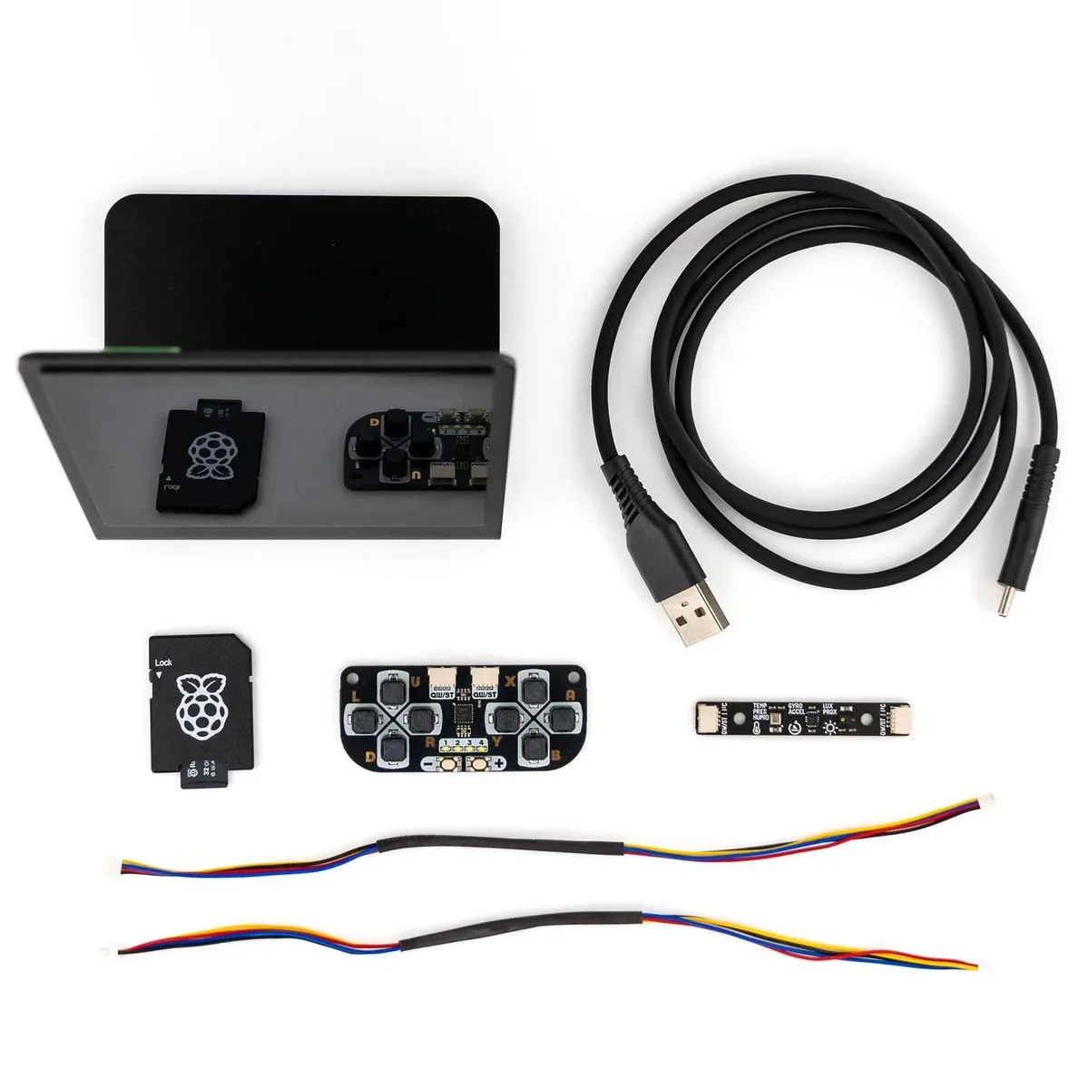 Pimoroni Pimoroni Presto Starter Kit RP2350 4" touchscreen black aluminium stand RGB — 商品照片