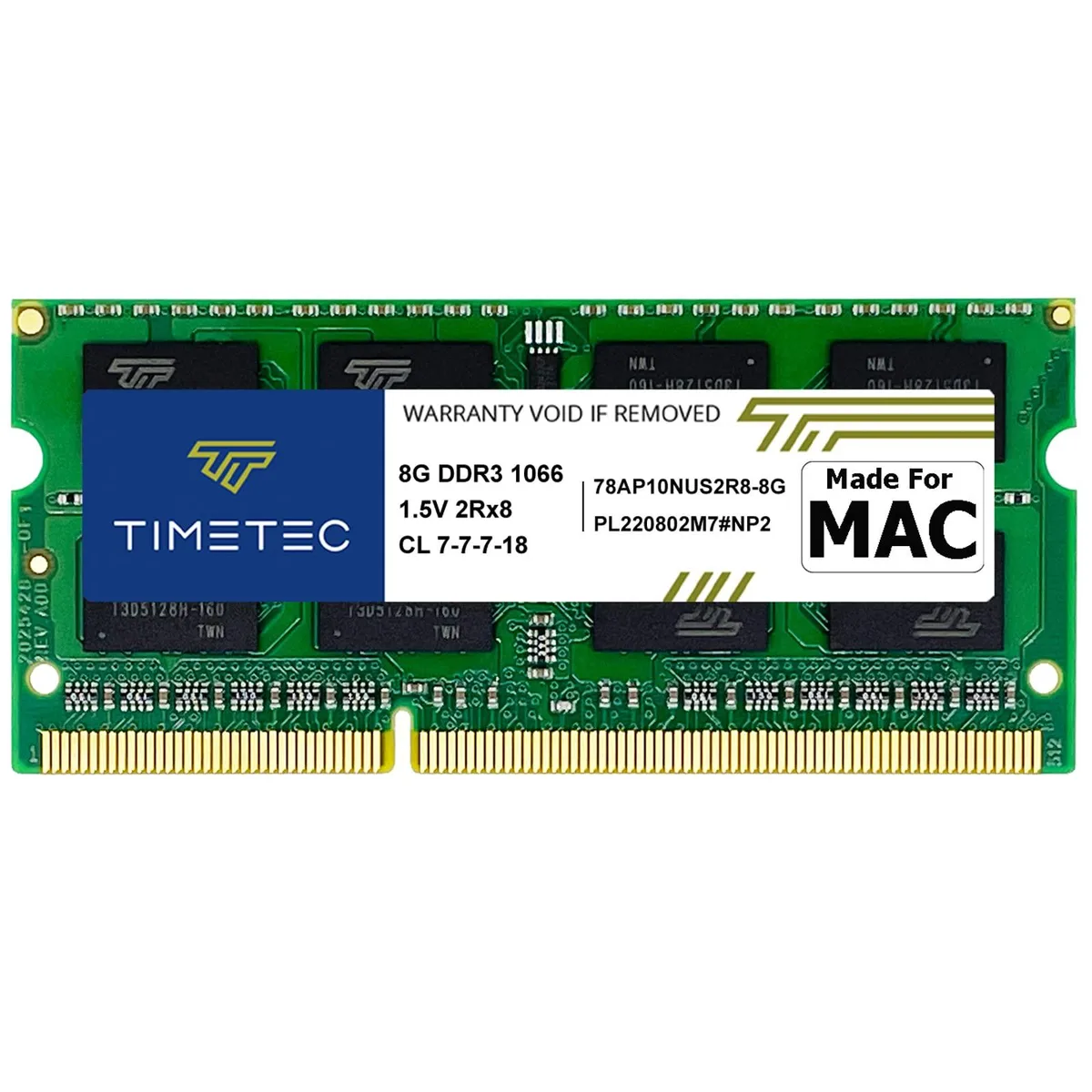 Timetec Timetec Hynix IC 8GB DDR3 1066MHz CL7 1.5V 204-Pin SODIMM laptop RAM — صورة المنتج