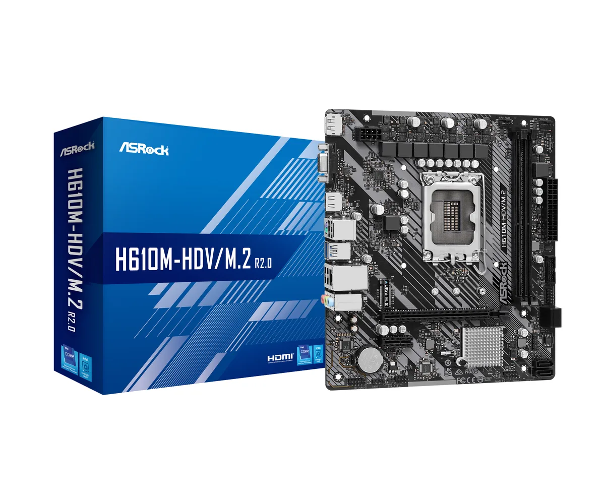 ASRock ASRock H610M-HDV/M.2 R2.0 Intel motherboard — product photo
