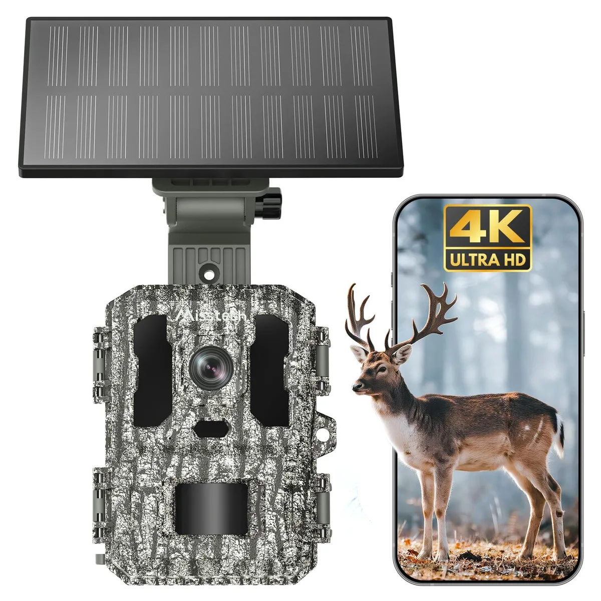  Misstech SV-TCYW 4K Solar Trail Camera 0.1s 64MP 8GB IP66 — produktbilde