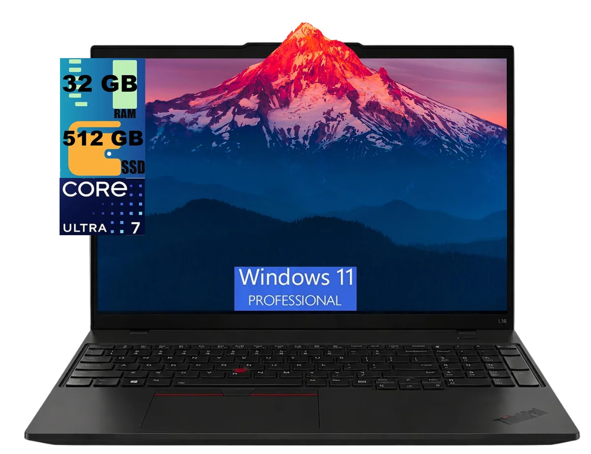 Lenovo Lenovo ThinkPad L16 laptop Core Ultra 7 255U 12-core 32GB DDR5 512GB 16" WUXGA — product photo
