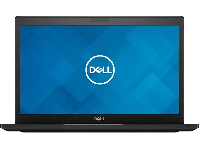 Silver aluminium Dell Latitude 7490 laptop, 14.0 inch touchscreen display, black keyboard