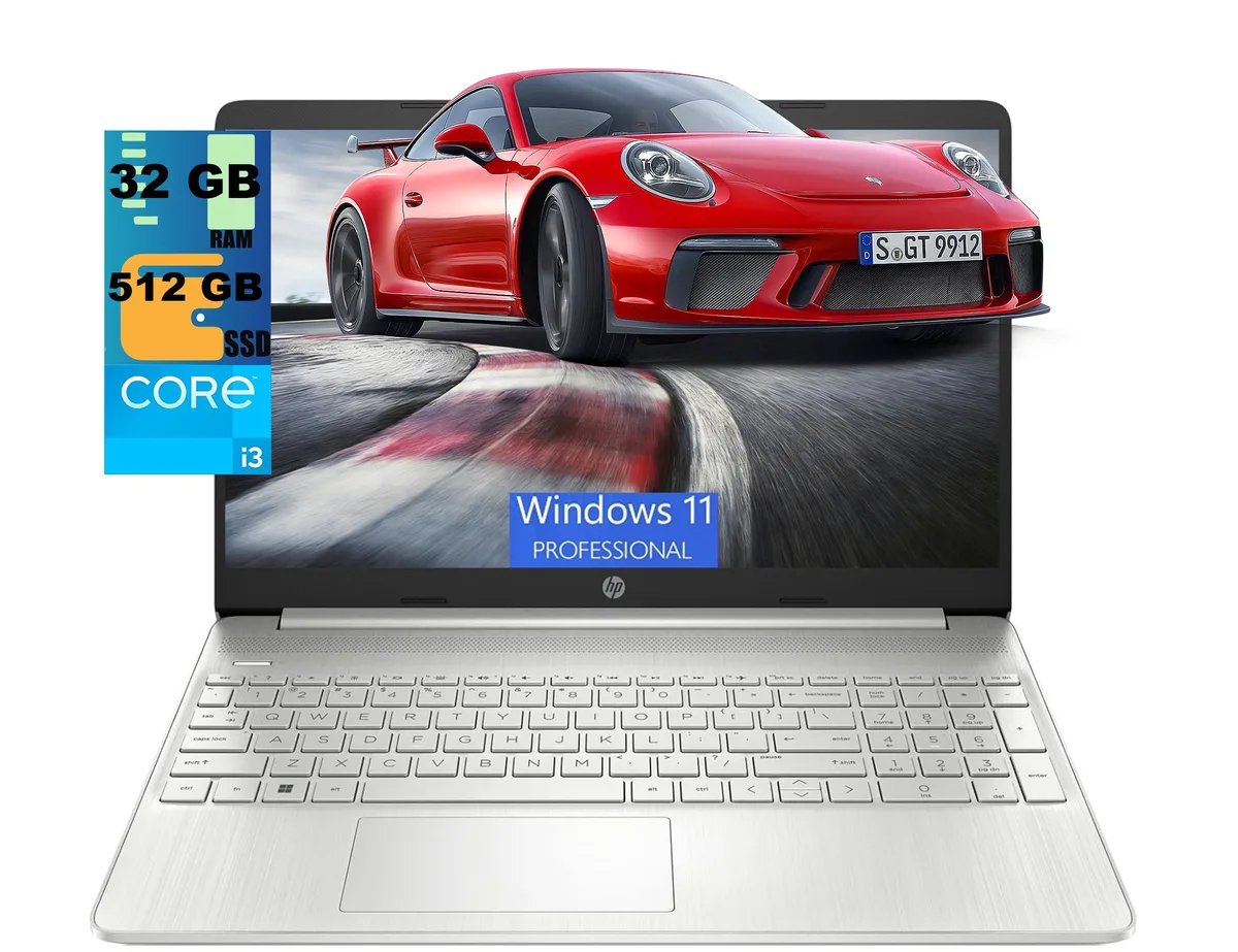 HP HP 15 Raider laptop i3-1115G4 32GB 512GB 15.6" HD Silver — photo du produit