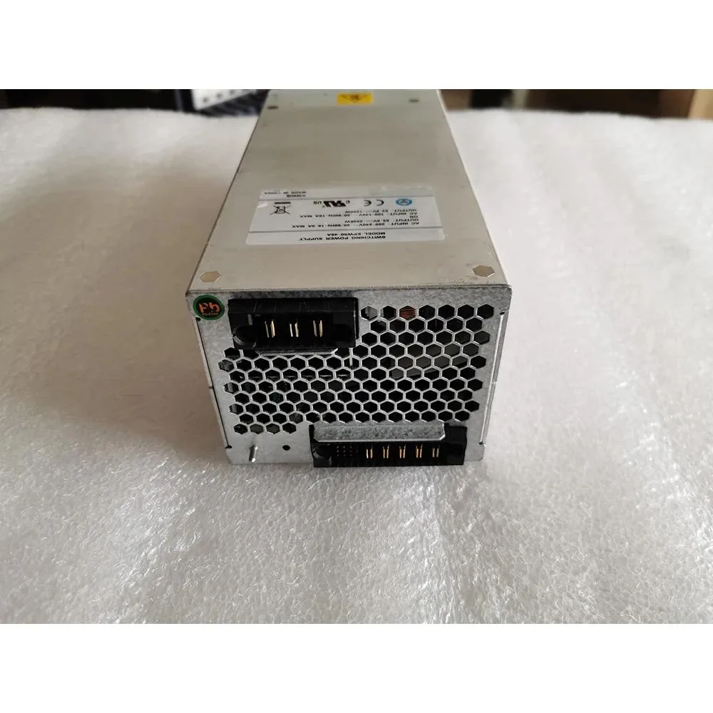 Rectangular silver ATX power supply unit with ventilation grille