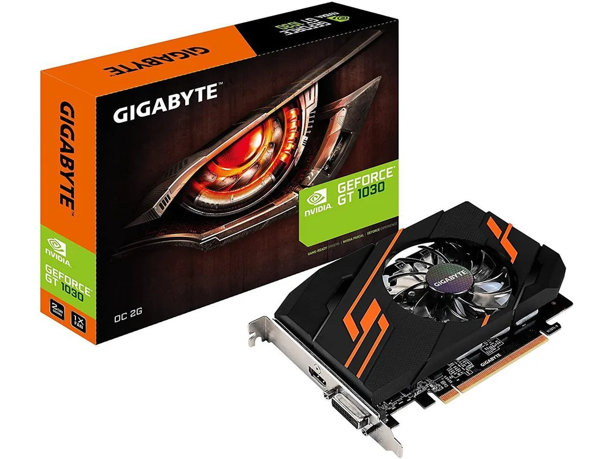 Compact graphics card with single fan and metal bracket