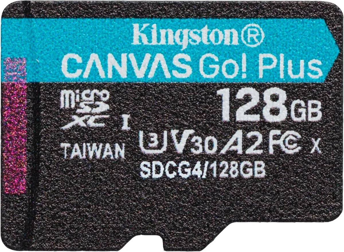 Kingston Technology Corp. Kingston Technology Corp. MicroSD Canvas Go Plus 200MB/s 128GB memory card — صورة المنتج
