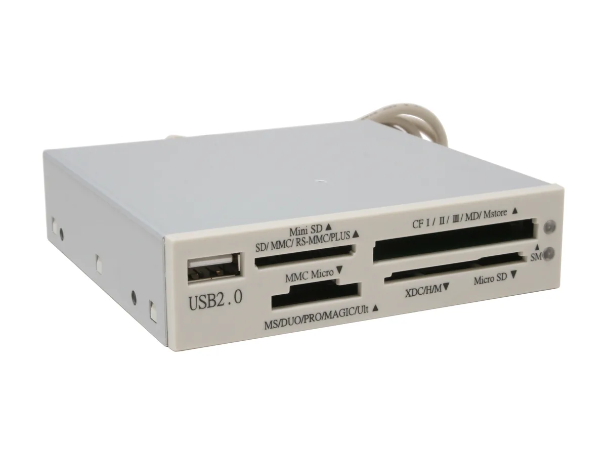 AMC (Arrow Micro Corp) AMC AICR-03-BG 3.5" internal card reader USB 2.0 4 slots — ภาพสินค้า