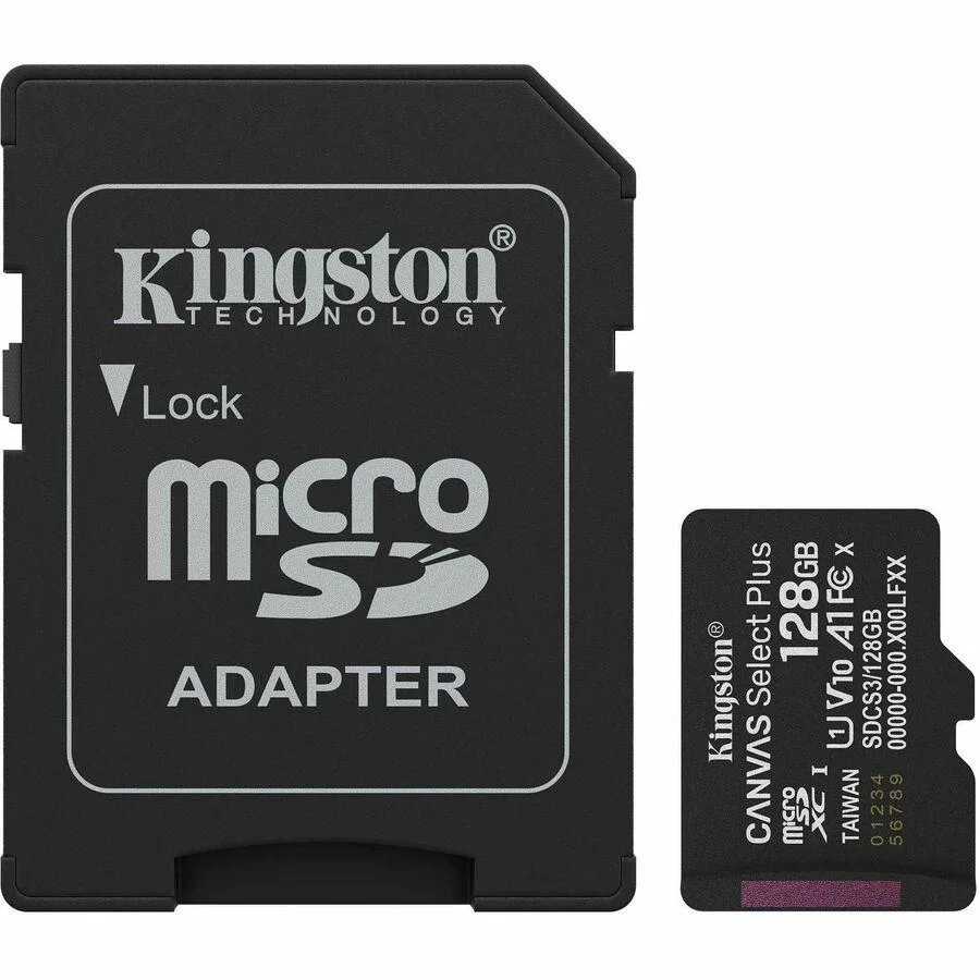 Kingston Technology Corp. Kingston Technology Corp. SDCS3/128GB 128 GB microSDXC memory card — صورة المنتج