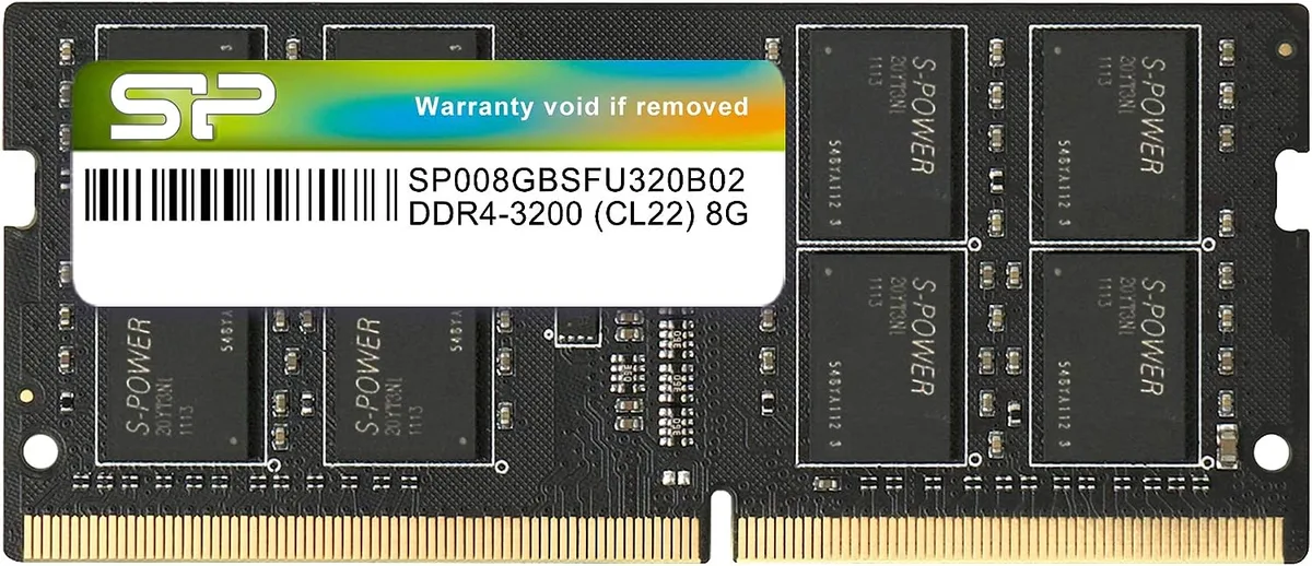 Silicon Power Silicon Power SU008GBSFU320B02SN 8GB DDR4 3200MHz CL22 SODIMM laptop RAM — φωτογραφία προϊόντος