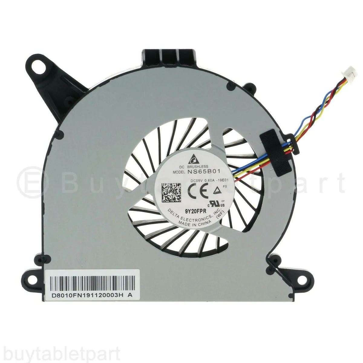 Small black CPU cooling fan for Intel NUC10 models