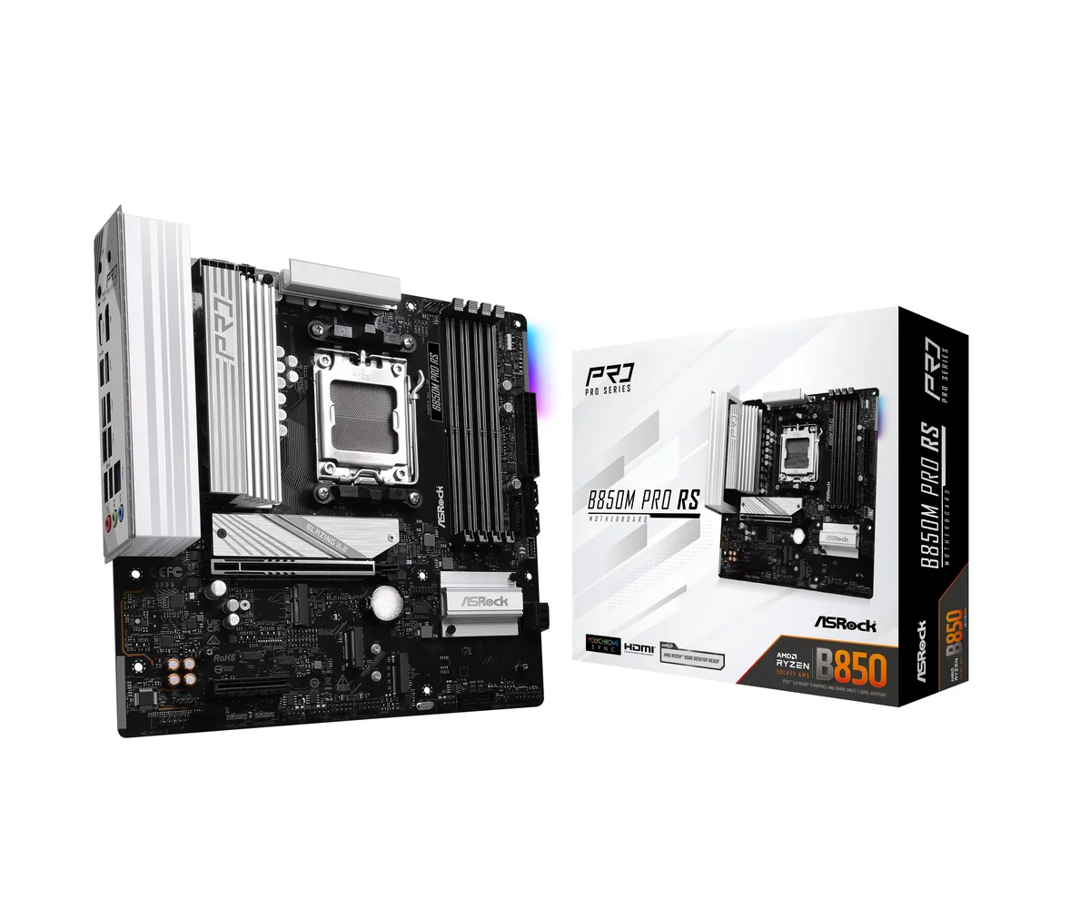 ASRock ASRock B850M Pro RS AMD motherboard — product photo