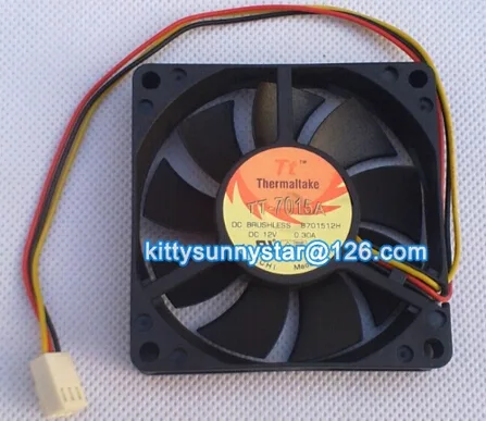 OEM Industries OEM Industries B701512H 70mm 12V 0.3A 3-pin CPU cooler — foto del producto