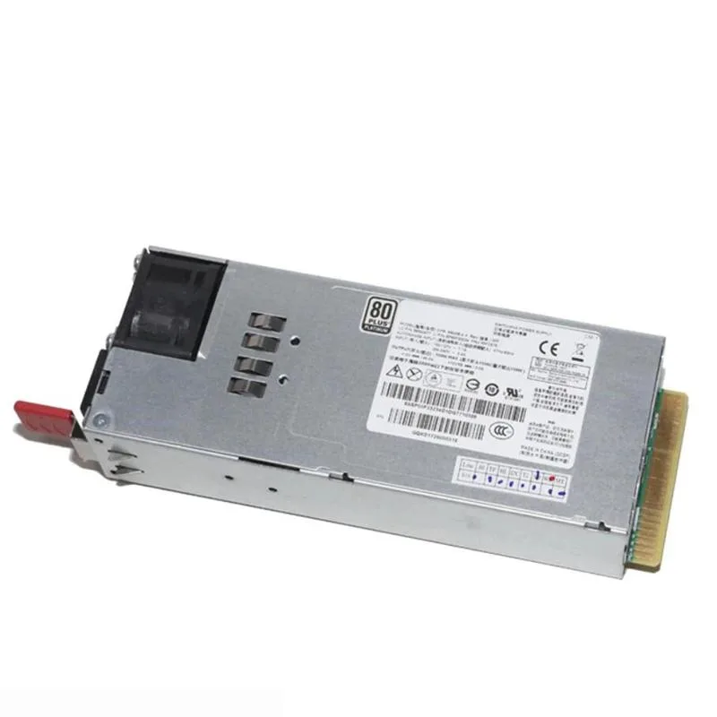 Rectangular silver ATX power supply unit with rear fan grille and modular cable sockets