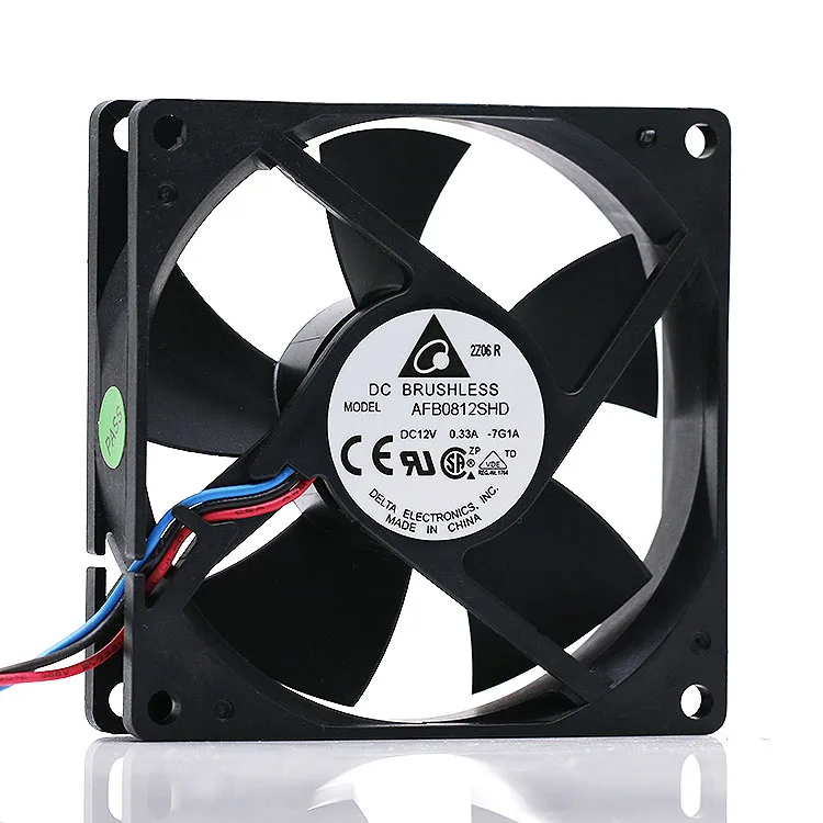 Zyvpee Zyvpee AFB0812SHD 80×20 mm 12 V 0.33 A 3-pin ball-bearing case fan — productfoto