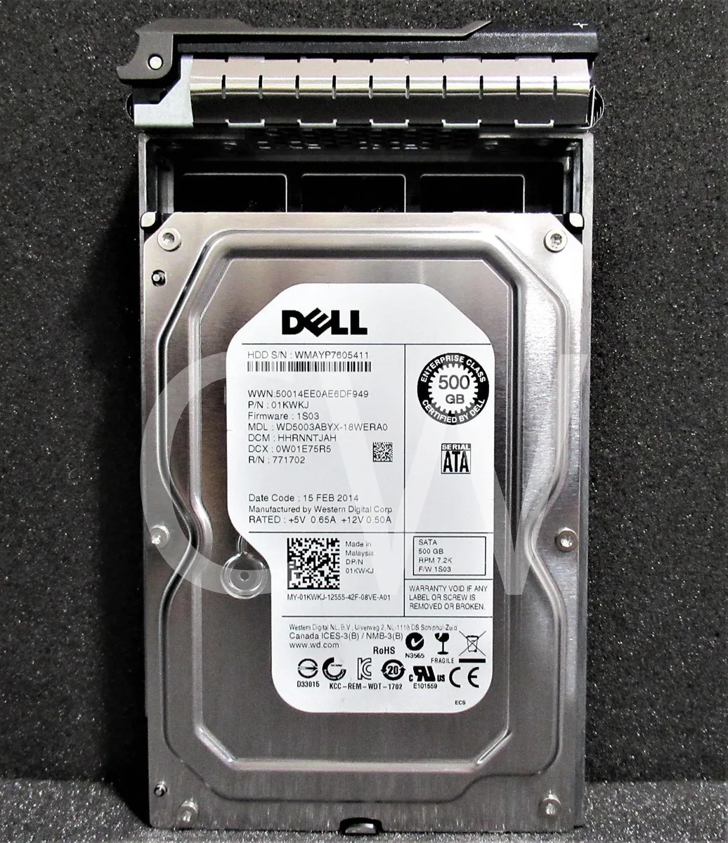 DELL DELL WD5003ABYX-18WERA0 500GB 7.2K SAS 6G LFF 3.5" SATA 64MB — 商品照片