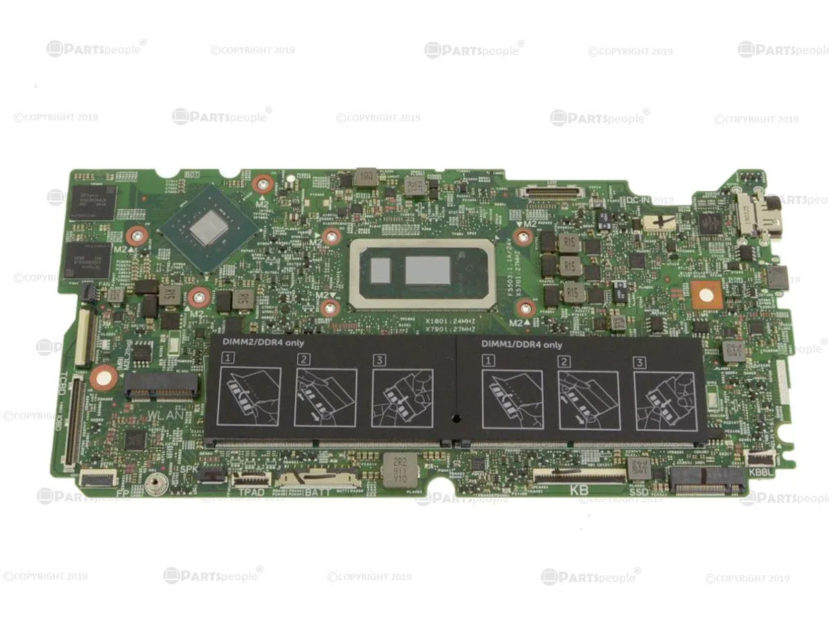 DELL DELL Inspiron 7590 2-in-1 Motherboard X8Y3N Core i7-8565U 1.8GHz MX250 — zdjęcie produktu