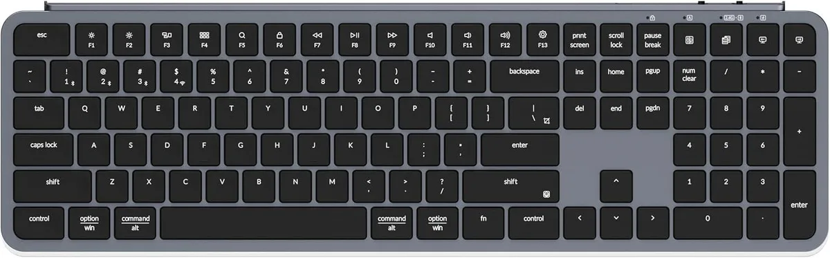 TUKO TUKO B6 Pro Full-Size Gaming Keyboard Space Gray — produktbild